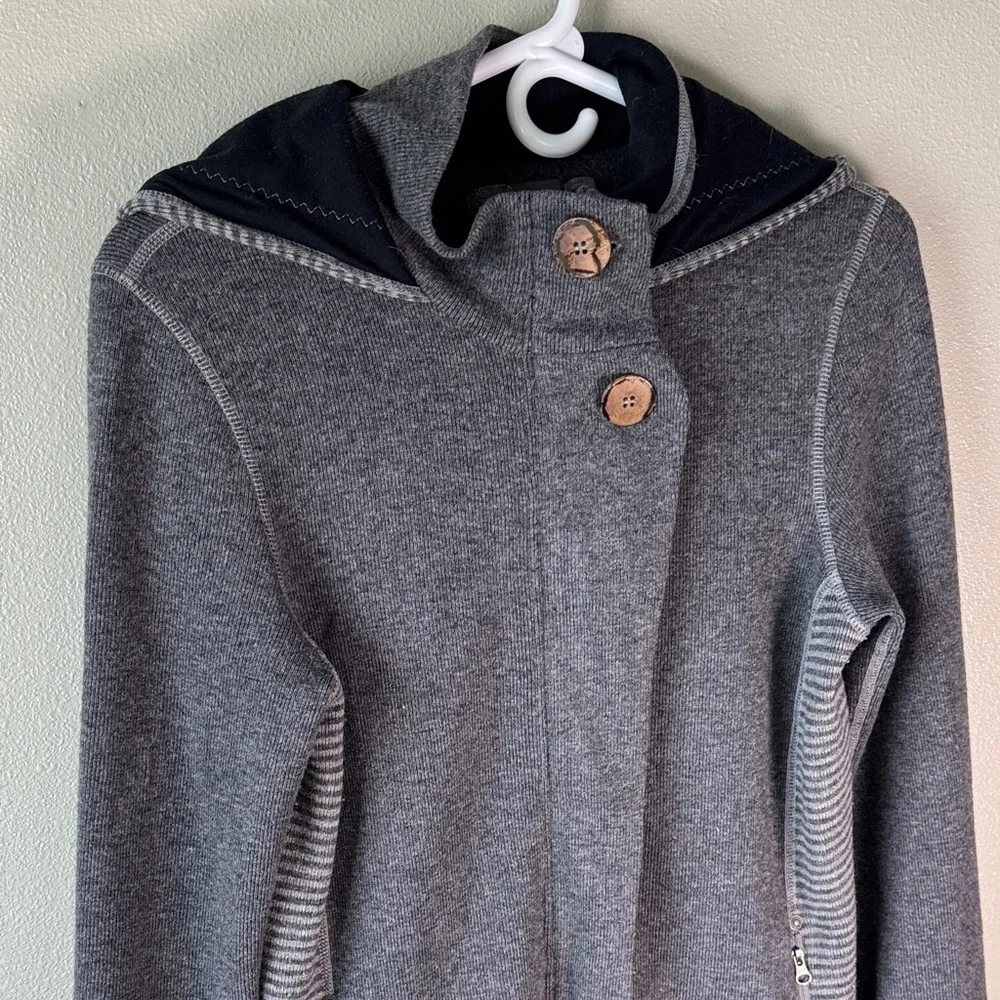 prAna Women’s Gray‎ Wool Blend Hooded Jacket Size Small